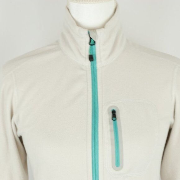 Eddie Bauer First Ascent Women's XS Off White Fleece Full Zip Jacket - Picture 2 of 10